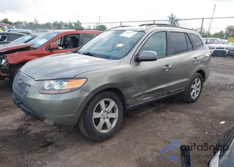 2007 Hyundai Santa Fe Limited/Se z USA, uszkodzony, nr VIN 5NMSH13EX7H086619